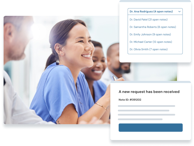 Office managers using Doctor's Note